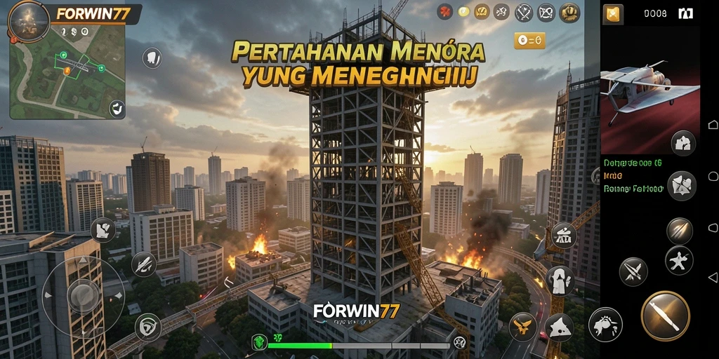 Gameplay menara pertahanan yang intens dan strategis.