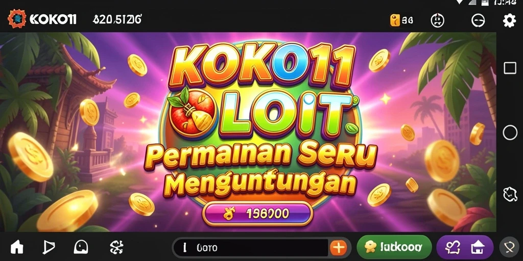 Tampilan gameplay menarik di KOKO11 dengan berbagai tema slot.