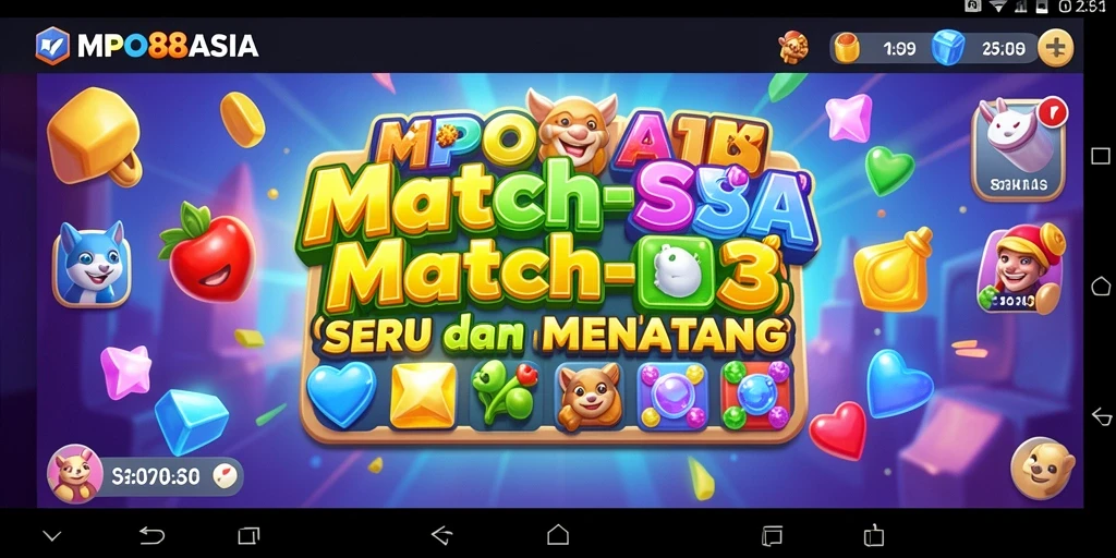 Screenshot gameplay MPO88ASIA dengan momen mencocokkan objek.
