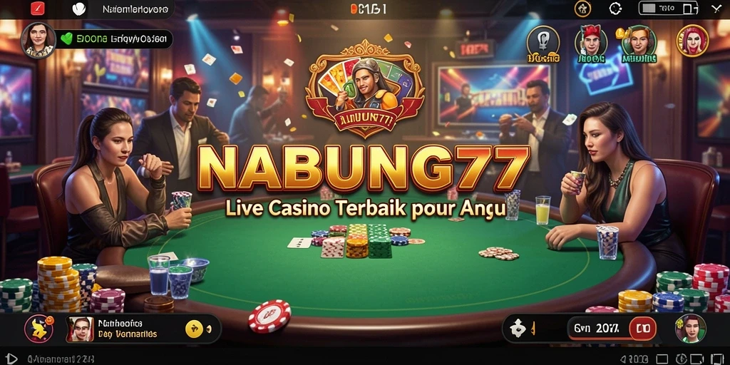 Tampilan menarik dari gameplay Live Casino di NABUNG77.