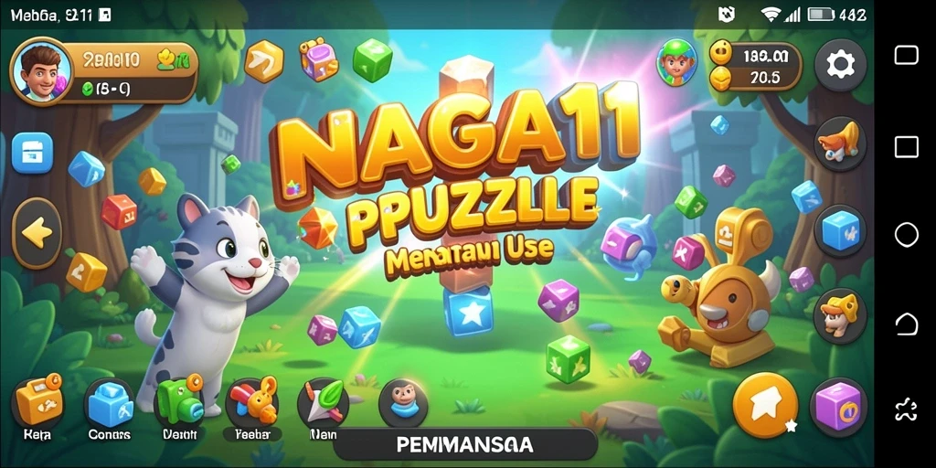Gameplay NAGA11 yang seru dan menantang dalam setiap level.