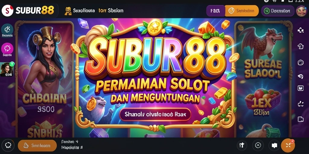 Screenshot gameplay SUBUR88 menunjukkan keseruan bermain slot yang mendebarkan.
