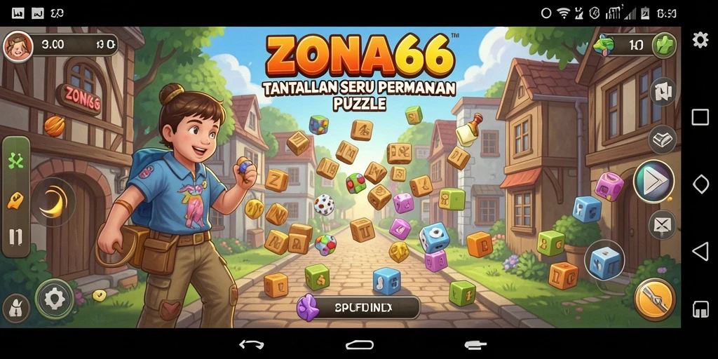 Tampilan gameplay ZONA66 yang menantang dan menarik.